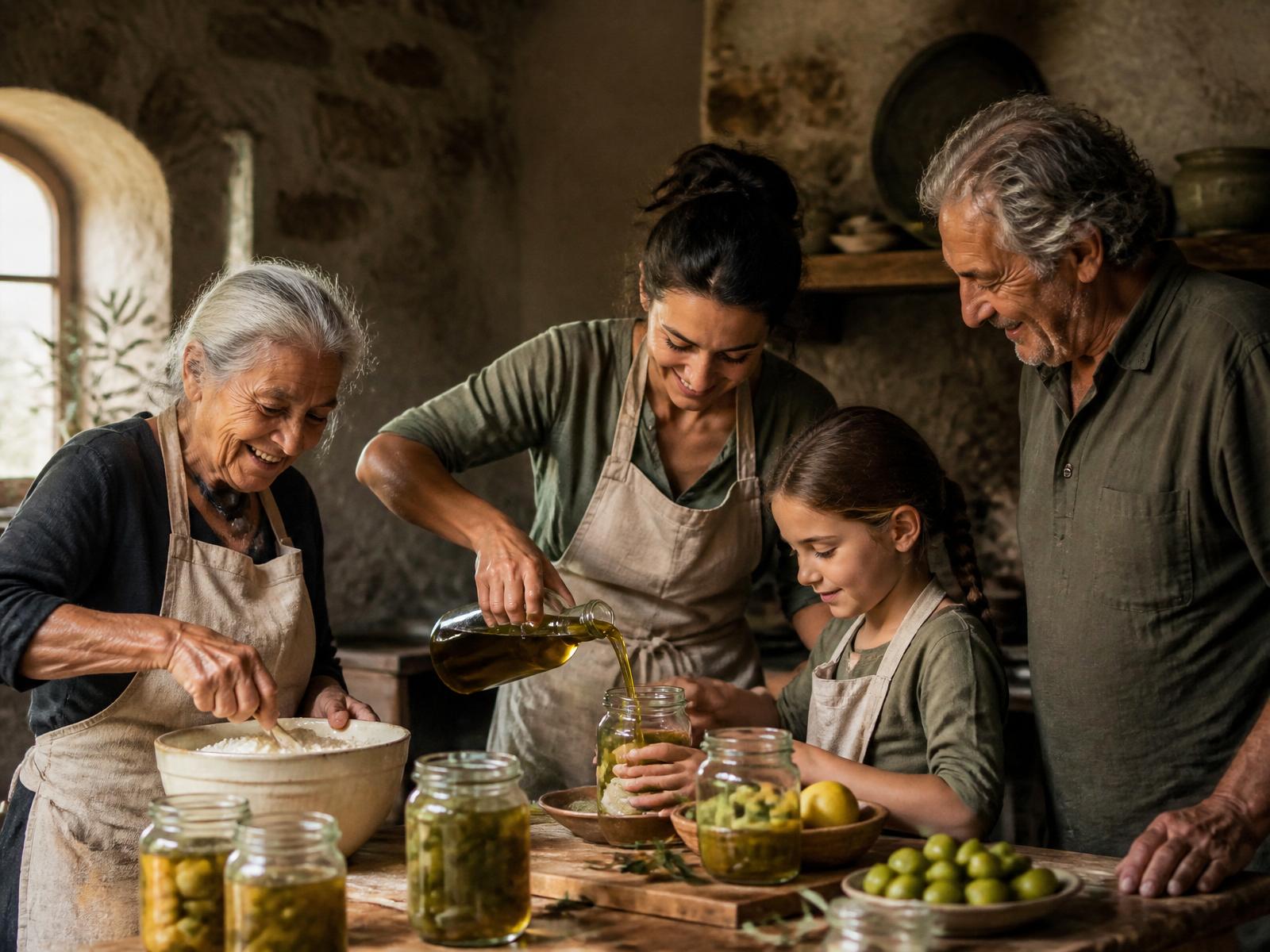 Familie Ciccone in der Küche
